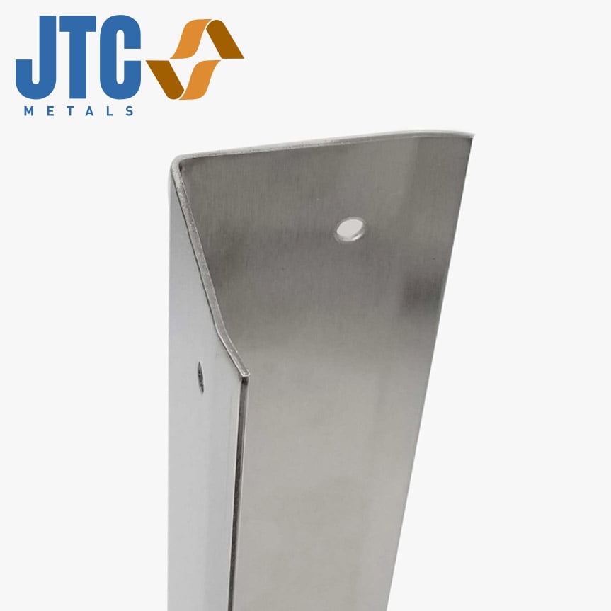 108 x 1.5, 16ga Brushed Stainless Steel Corner Guard