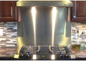 Stainless Steel Backsplash - for Magnets