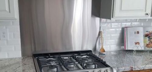 Custom Stainless Steel Kitchen Backsplash - Any Size - Havens